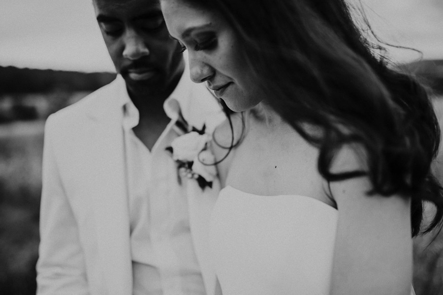 black and white couple portrait session