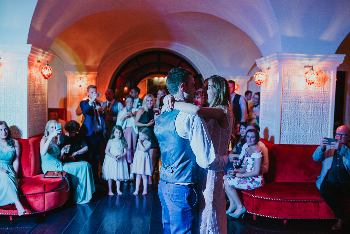 first dance in Villa Cora destination wedding in Florence