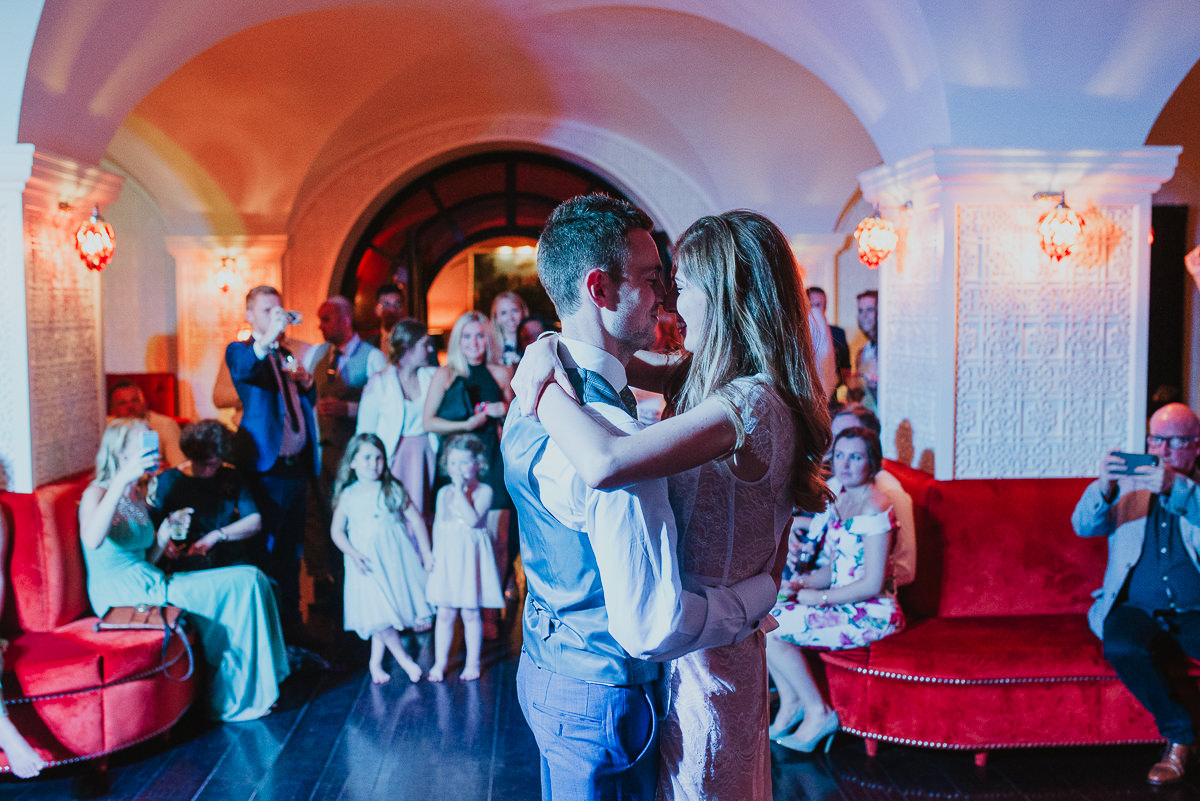 first dance in Villa Cora destination wedding in Florence