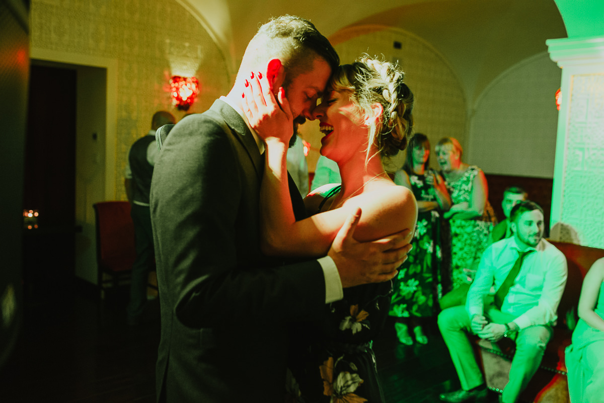 guests dancing in Villa Cora destination wedding venue in Florence